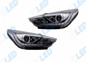 �������� ��� Hyundai Solaris (2017-2020) � bi-led ������� �V3 pro X-LED, ����������� �������