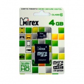 Карта памяти SDHC MIREX  4 GB (Class 10)