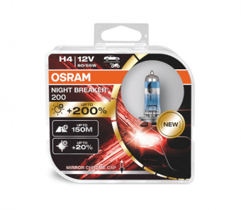   H4 Osram Night Breaker +200 DuoBox 64193NB200-HCB